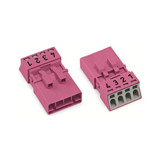 890-294 PLUG 4-POLE, PINK