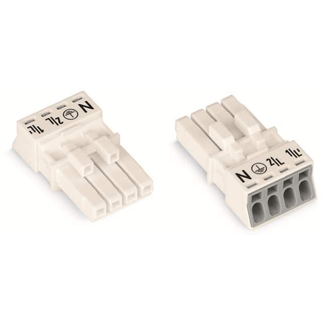 890-224 SOCKET 4-POLE, WHITE