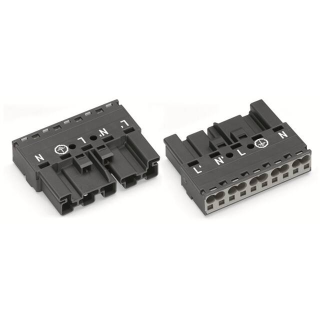 770-1175 PLUG 5-POLE, DARK GRAY