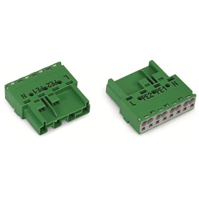 770-1334 PLUG 4-POLE, GREEN
