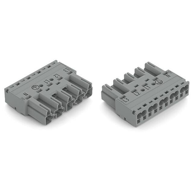 770-255/060-000 PLUG 5-POLE, GRAY
