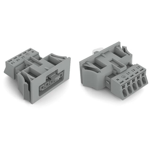 890-745/060-000 SNAP-IN SOCKET GRAY