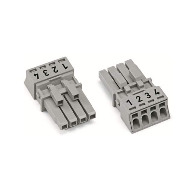890-244 SOCKET 4-POLE, GRAY