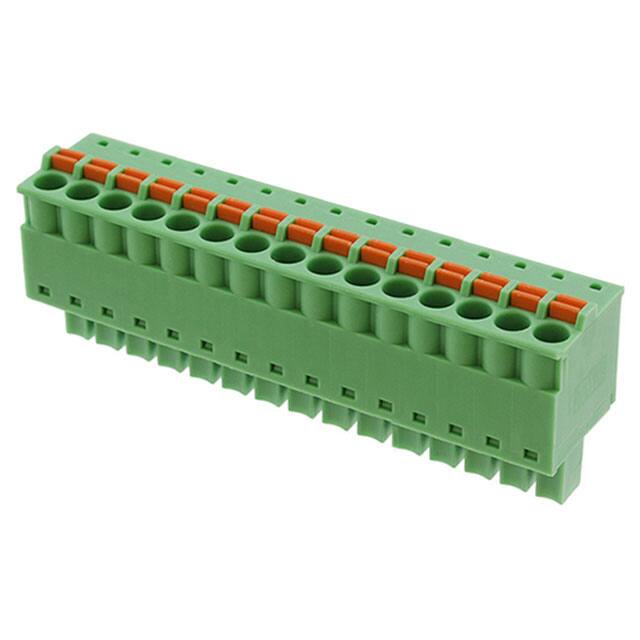 691368300015B TERM BLOCK PLUG 15POS STR 3.81MM