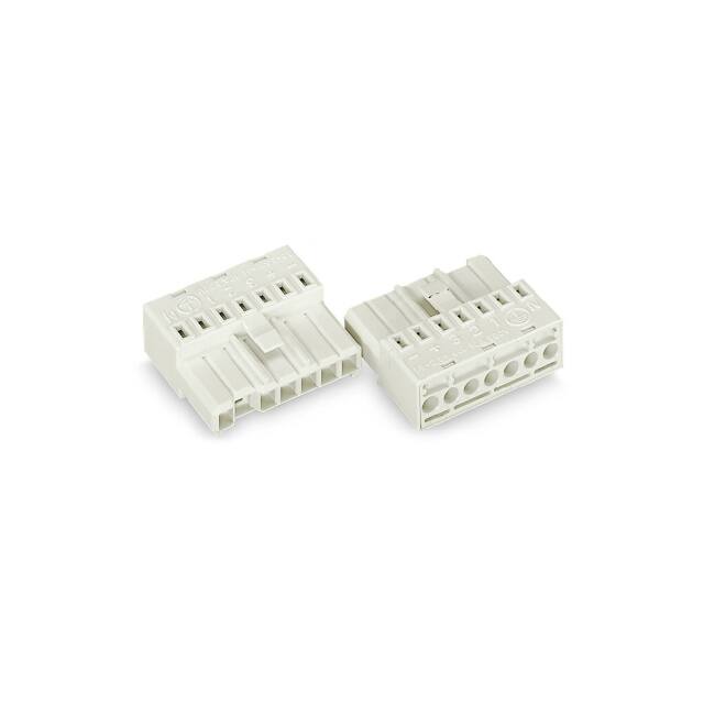 267-501 FEMALE CONNECTOR; 7-POLE, WHITE