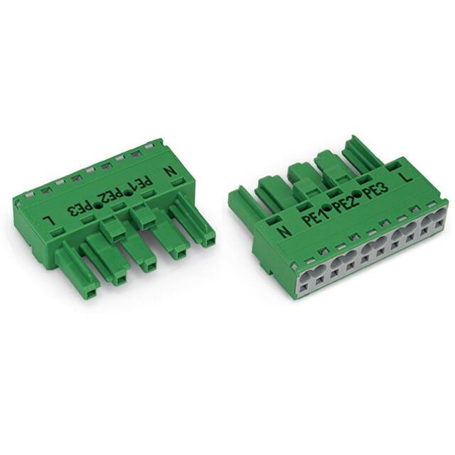 770-1325 SOCKET 5-POLE, GREEN