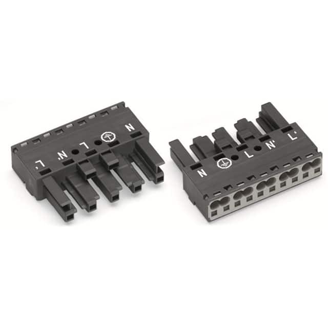 770-1165 SOCKET 5-POLE, DARK GRAY