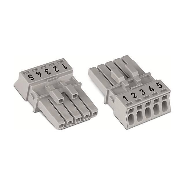 890-245 SOCKET 5-POLE, GRAY