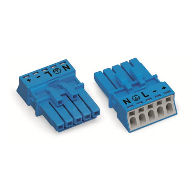 890-1105 SOCKET 5-POLE; BLUE