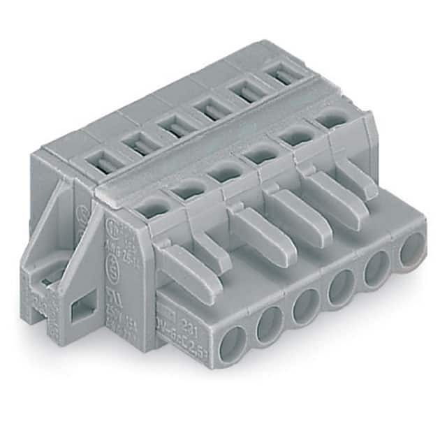 231-107/027-000 1-CONDUCTOR FEMALE PLUG; CLAMPIN