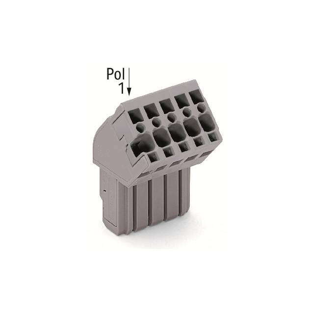 769-105/022-000 1-CONDUCTOR FEMALE PLUG; ANGLED;