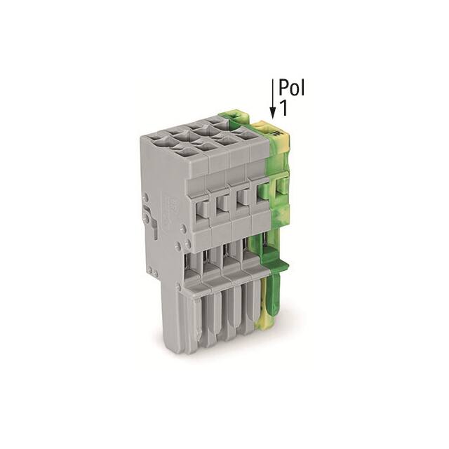 769-105/000-036 1-CONDUCTOR FEMALE PLUG; 4 MM; 5