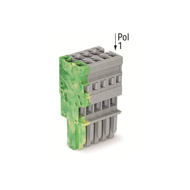 769-105/000-037 1-CONDUCTOR FEMALE PLUG; 4 MM; 5