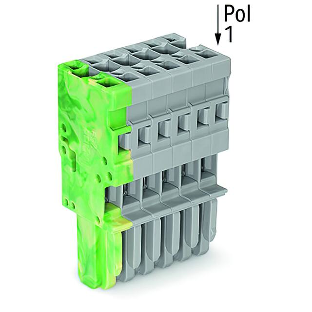 769-106/000-037 1-CONDUCTOR FEMALE PLUG; 4 MM; 6