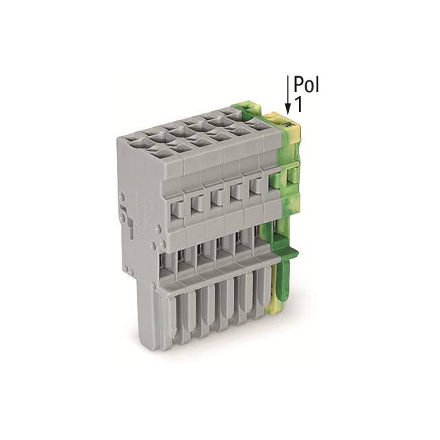 769-107/000-036 1-CONDUCTOR FEMALE PLUG; 4 MM; 7