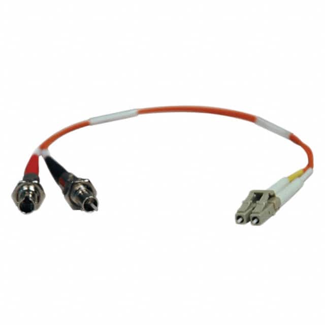 N457-001-50 FIBER OPTC CBL LC-ST DUPLX 305MM
