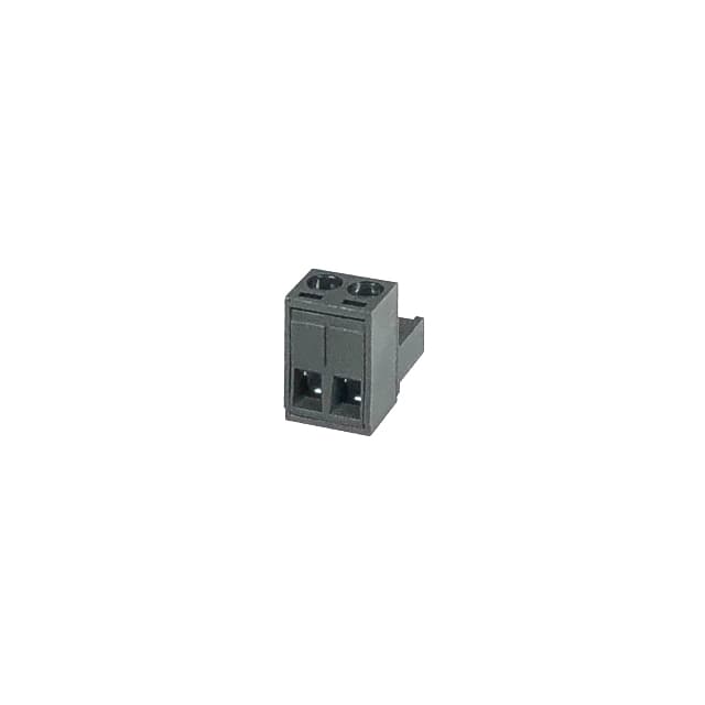 2ESDV-02P-BK TERM BLK 2POS 5.08MM SCRW PLG
