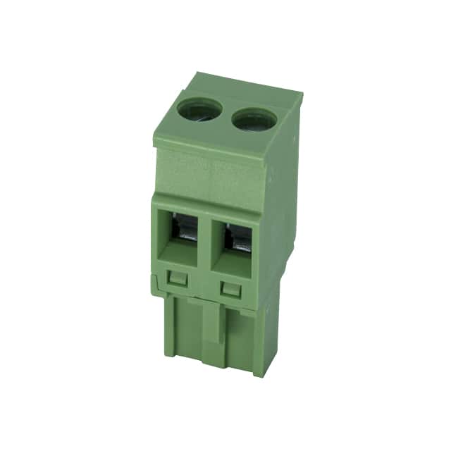 5ESDP-02P TERM BLK 2POS 5.00MM SCRW PLG