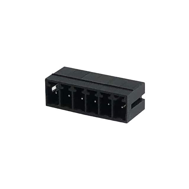 ECH350R-06P-BK TERM BLK 6POS 3.50MM HDR