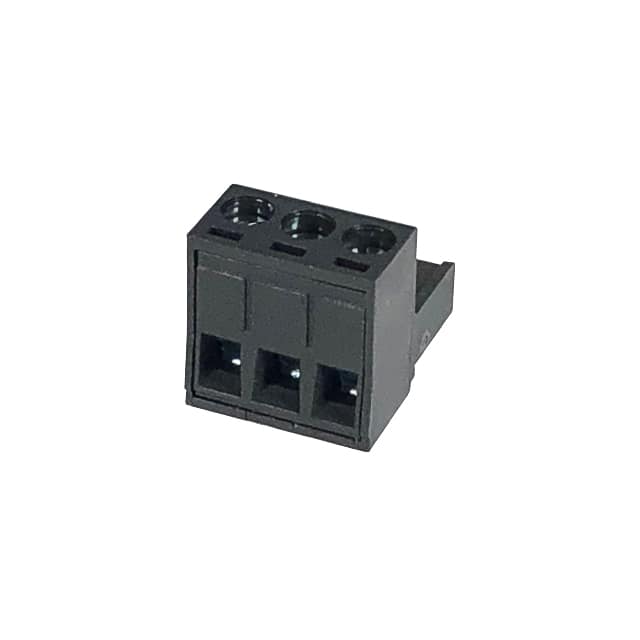 5ESDV-03P-BK TERM BLK 3POS 5.00MM SCRW PLG