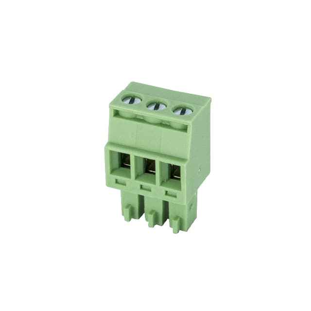 EC381R-03P TERM BLK 3POS 3.81MM SCRW PLG