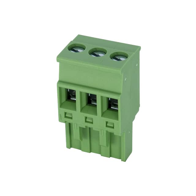 2ESDP-03P TERM BLK 3POS 5.08MM SCRW PLG