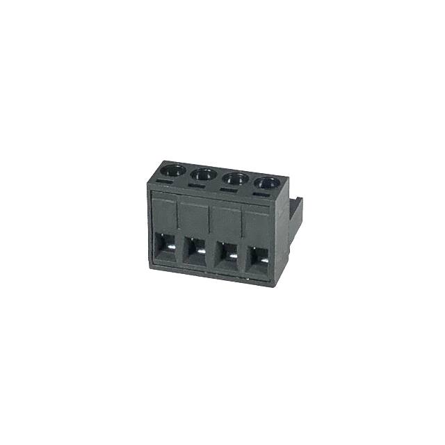 2ESDV-04P-BK TERM BLK 4POS 5.08MM SCRW PLG
