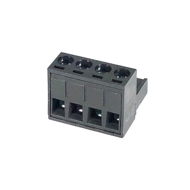 5ESDV-04P-BK TERM BLK 4POS 5.00MM SCRW PLG