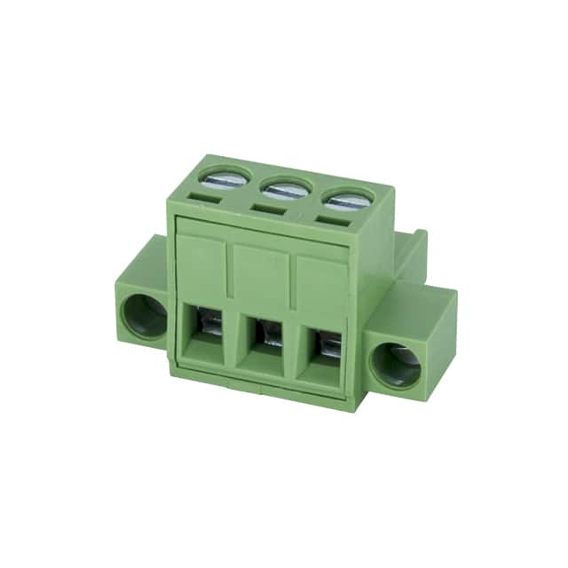 5ESDVM-03P TERM BLK 3POS 5.00MM SCRW PLG