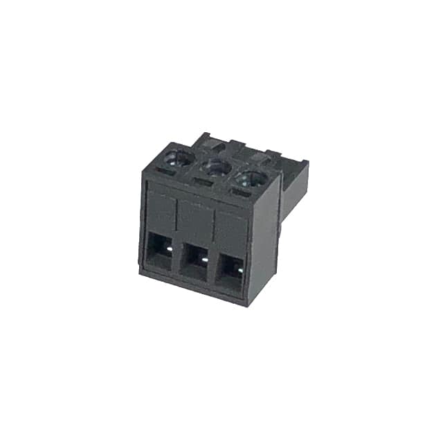 5ESDT-03P-BK TERM BLK 3POS 5.00MM SCRW PLG