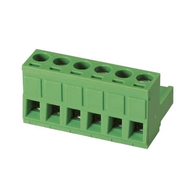 2ESDV-06P TERM BLK 6POS 5.08MM SCRW PLG
