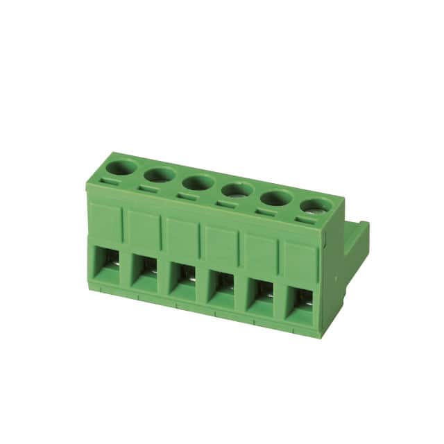 5ESDV-06P TERM BLK 6POS 5.00MM SCRW PLG