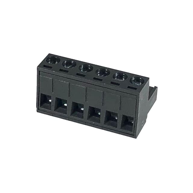 5ESDV-06P-BK TERM BLK 6POS 5.00MM SCRW PLG