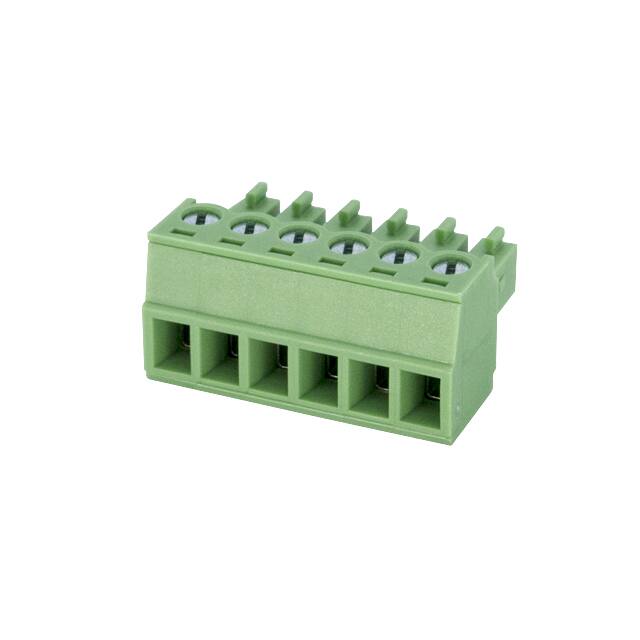 EC381V-06P TERM BLK 6POS 3.81MM SCRW PLG