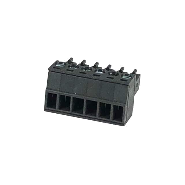 EC350V-06P-BK TERM BLK 6POS 3.50MM SCRW PLG