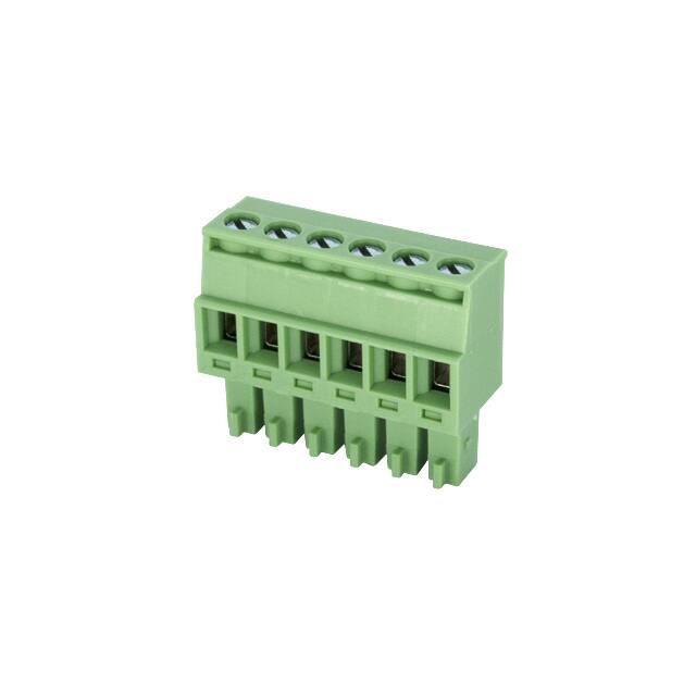 EC381R-06P TERM BLK 6POS 3.81MM SCRW PLG