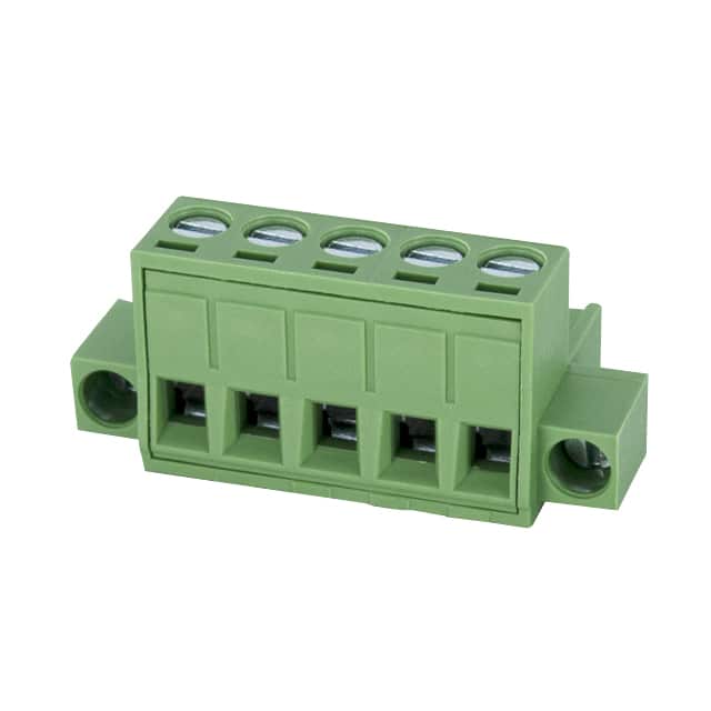 5ESDVM-05P TERM BLK 5POS 5.00MM SCRW PLG