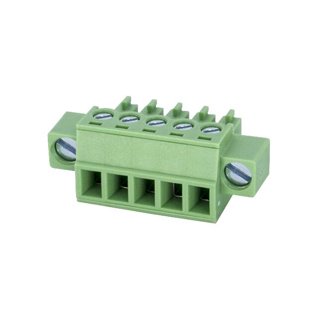 EC381VM-05P TERM BLK 5POS 3.81MM SCRW PLG