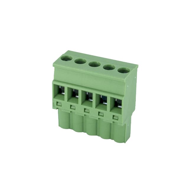 2ESDPL-05P TERM BLK 5POS 5.08MM SCRW PLG