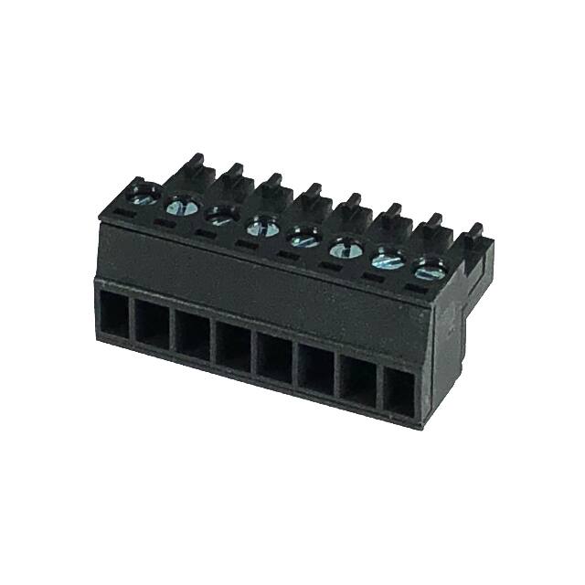 EC350V-08P-BK TERM BLK 8POS 3.50MM SCRW PLG