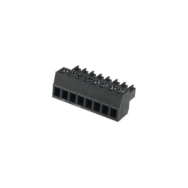 EC381V-08P-BK TERM BLK 8POS 3.81MM SCRW PLG