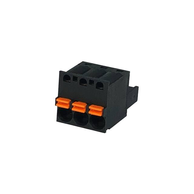 5ESDSR-03P-BK TERM BLK 3POS 5.00MM PID PLG