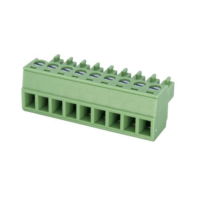 EC381V-09P TERM BLK 9POS 3.81MM SCRW PLG