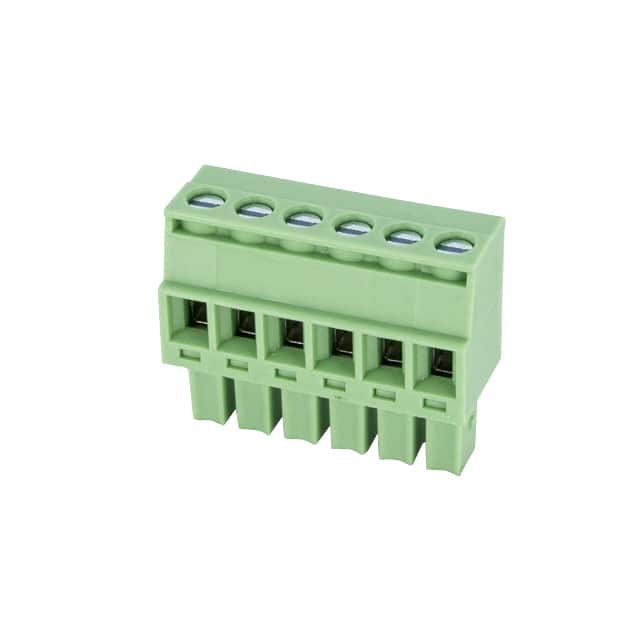 EC381RL-06P TERM BLK 6POS 3.81MM SCRW PLG