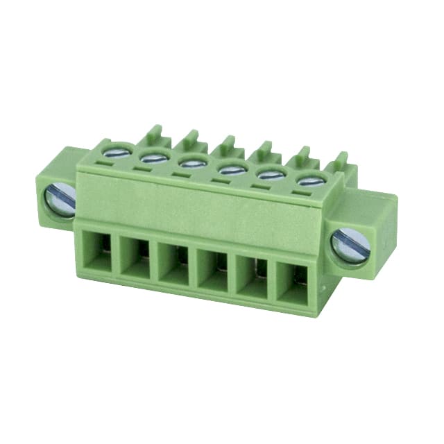 EC381VM-06P TERM BLK 6POS 3.81MM SCRW PLG