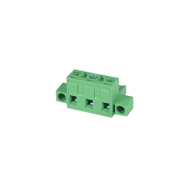 3ESDVM-03P TERM BLK 3POS 7.62MM SCRW PLG