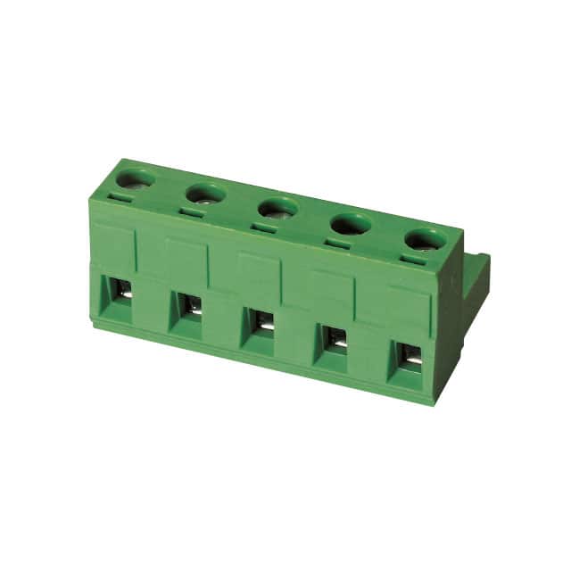 3ESDV-05P TERM BLK 5POS 7.62MM SCRW PLG
