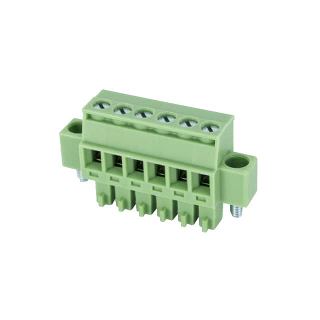 EC381RM-06P TERM BLK 6POS 3.81MM SCRW PLG