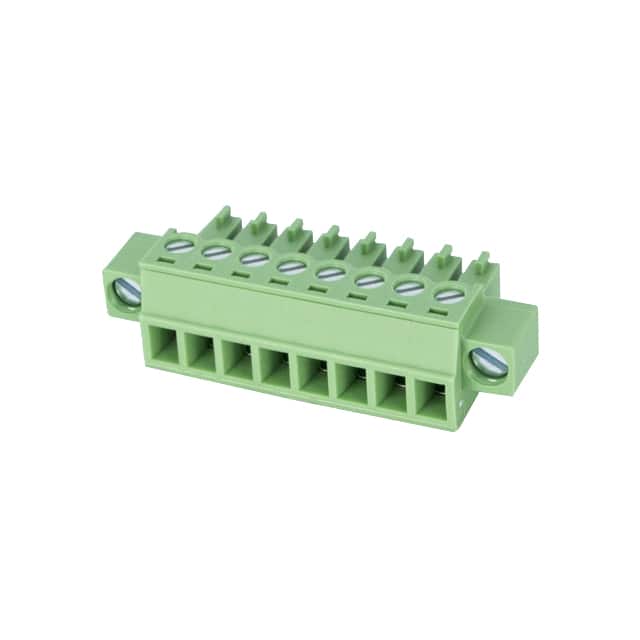 EC381VM-08P TERM BLK 8POS 3.81MM SCRW PLG