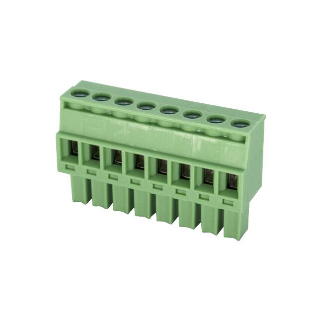 EC381RL-08P TERM BLK 8POS 3.81MM SCRW PLG